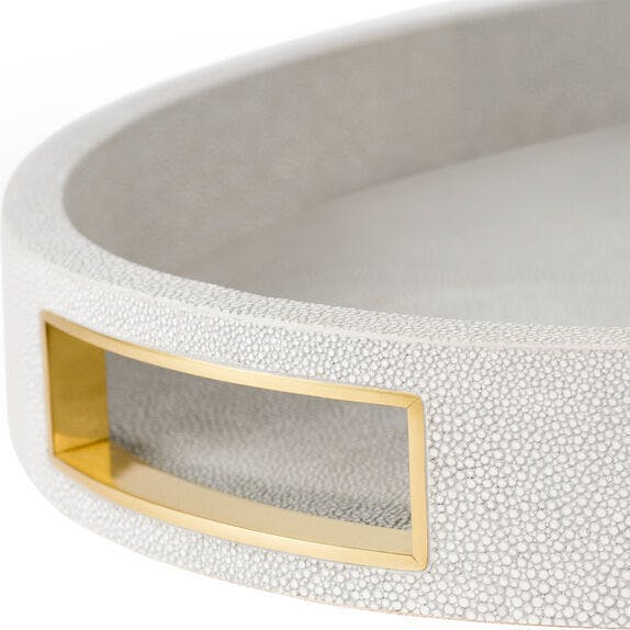 Modern Shagreen Cocktail Tray
