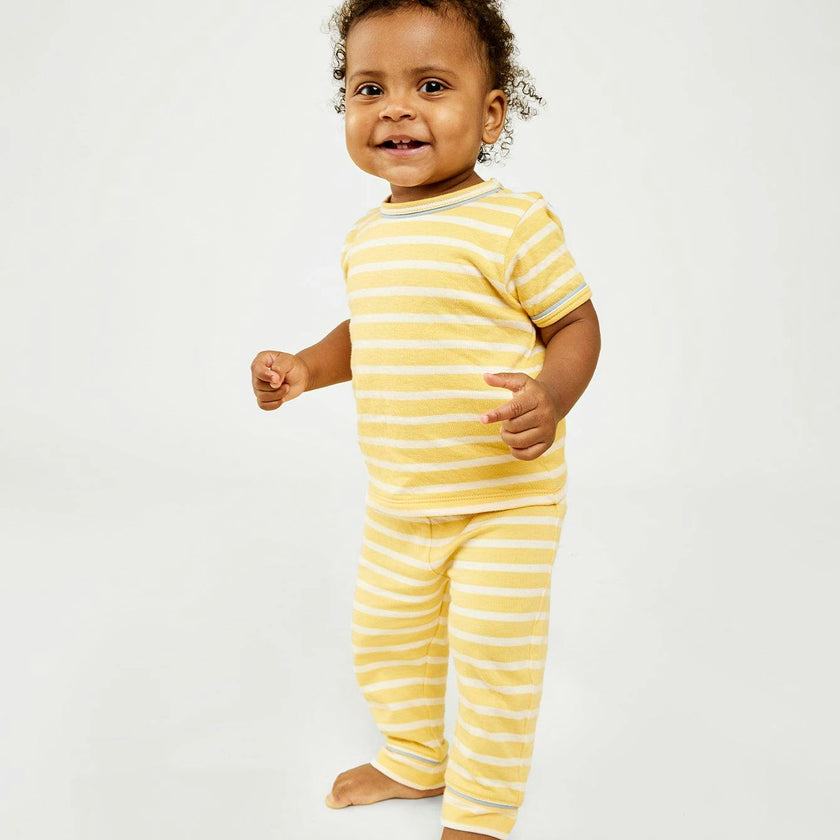 Andy Baby Legging, Yellow Stripe