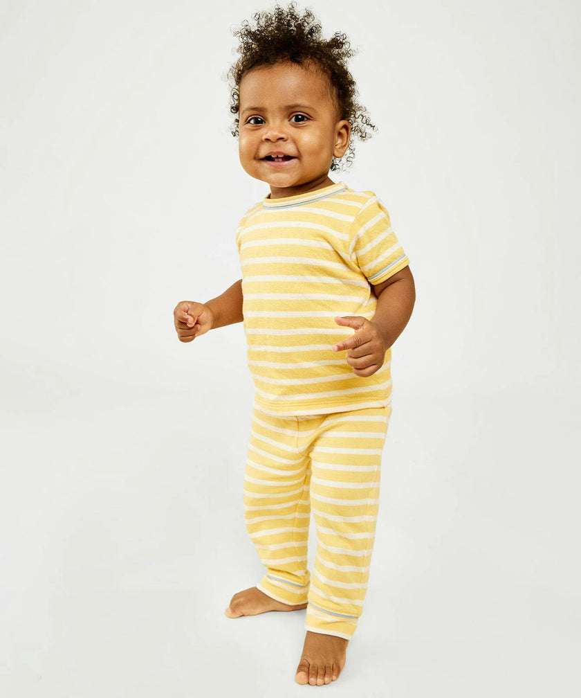Andy Baby Legging, Yellow Stripe