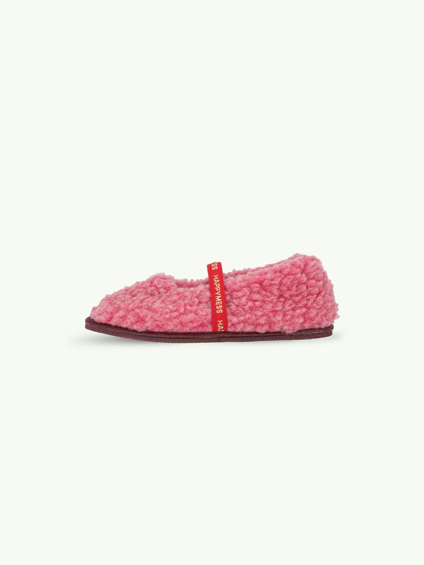 women's merino wool slippers - dusty pink