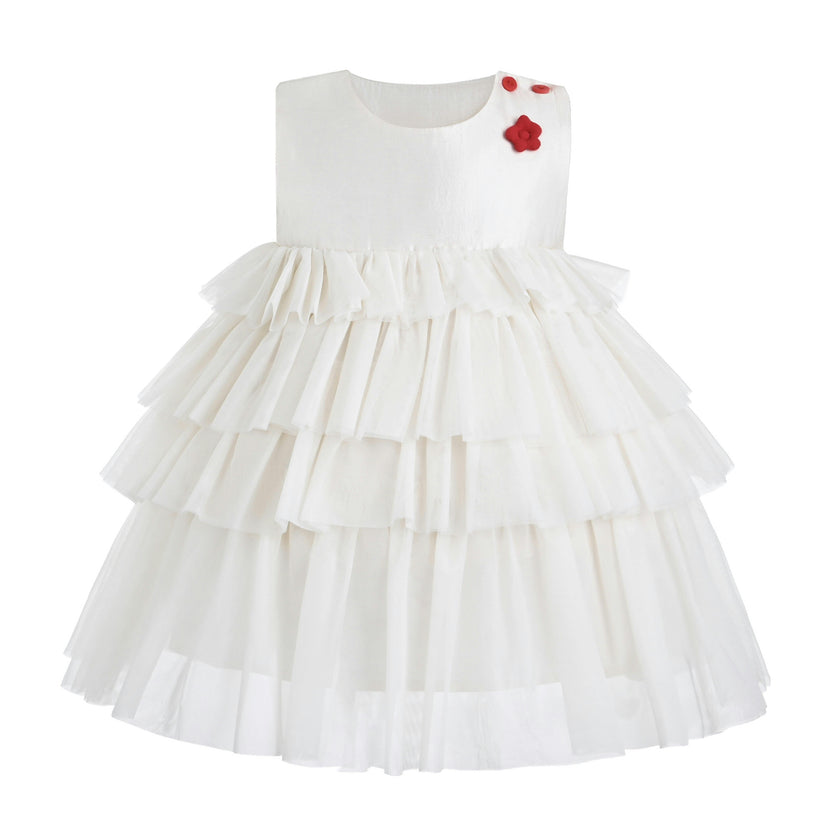 Cream Malia Tulle Dress