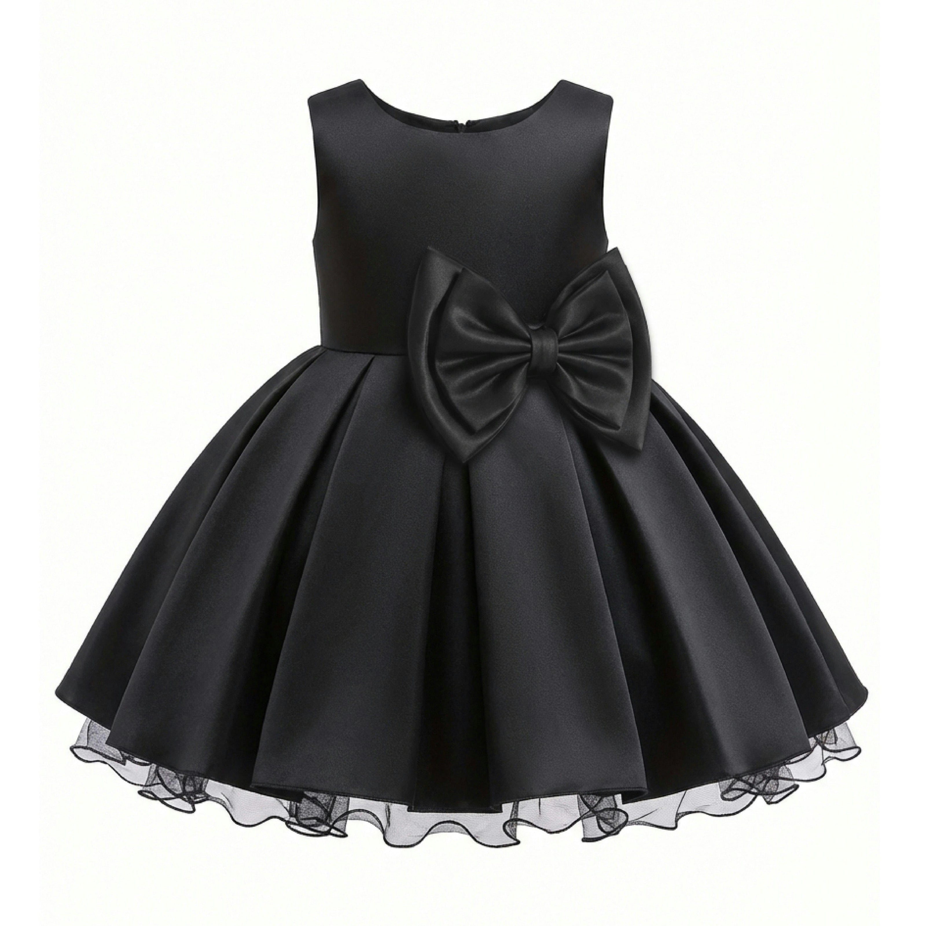 Black Canyonelle Bow Waist Dress