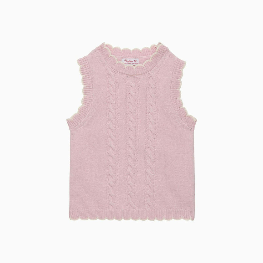 Knitted Tank Top in Pink