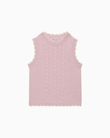 Knitted Tank Top in Pink