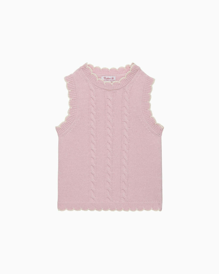 Knitted Tank Top in Pink
