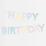 Scallop Pastel Happy Birthday Garland
