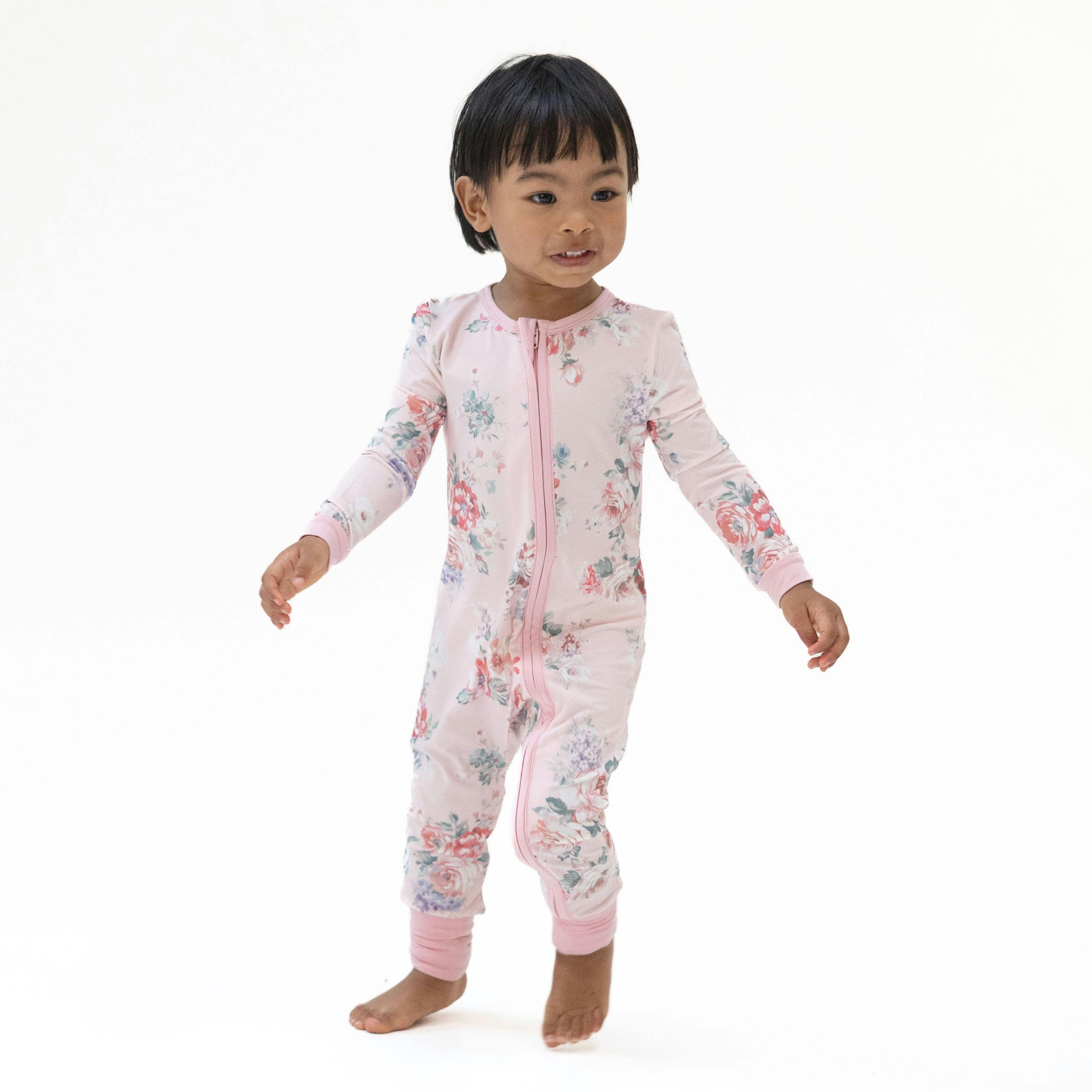 Painterly Rose Bouquets - Convertible Romper
