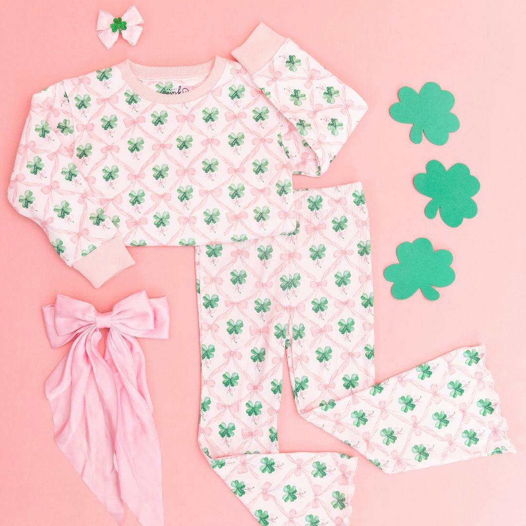 Coquette Clover St. Patrick's Day Flare Legging