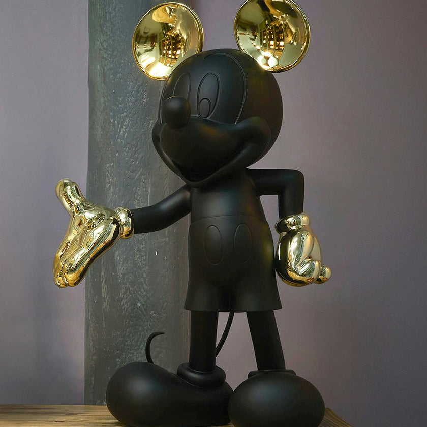 Mickey WELCOME Black & Gold 12in