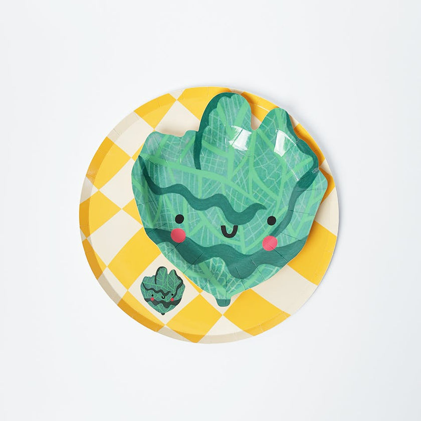 Little Chef Checkered Dinner Plates