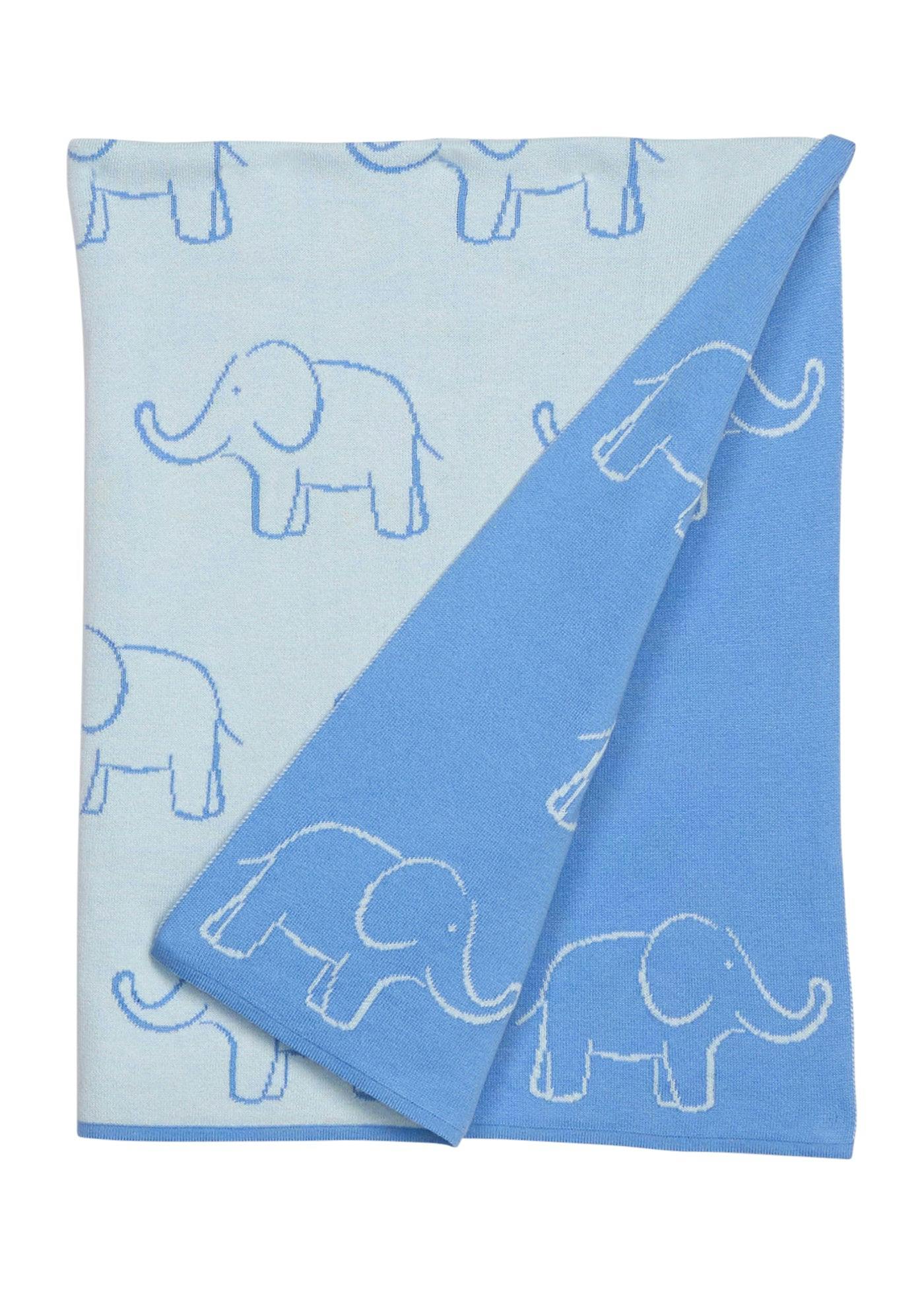 Nursery Blanket - Blue Elephant