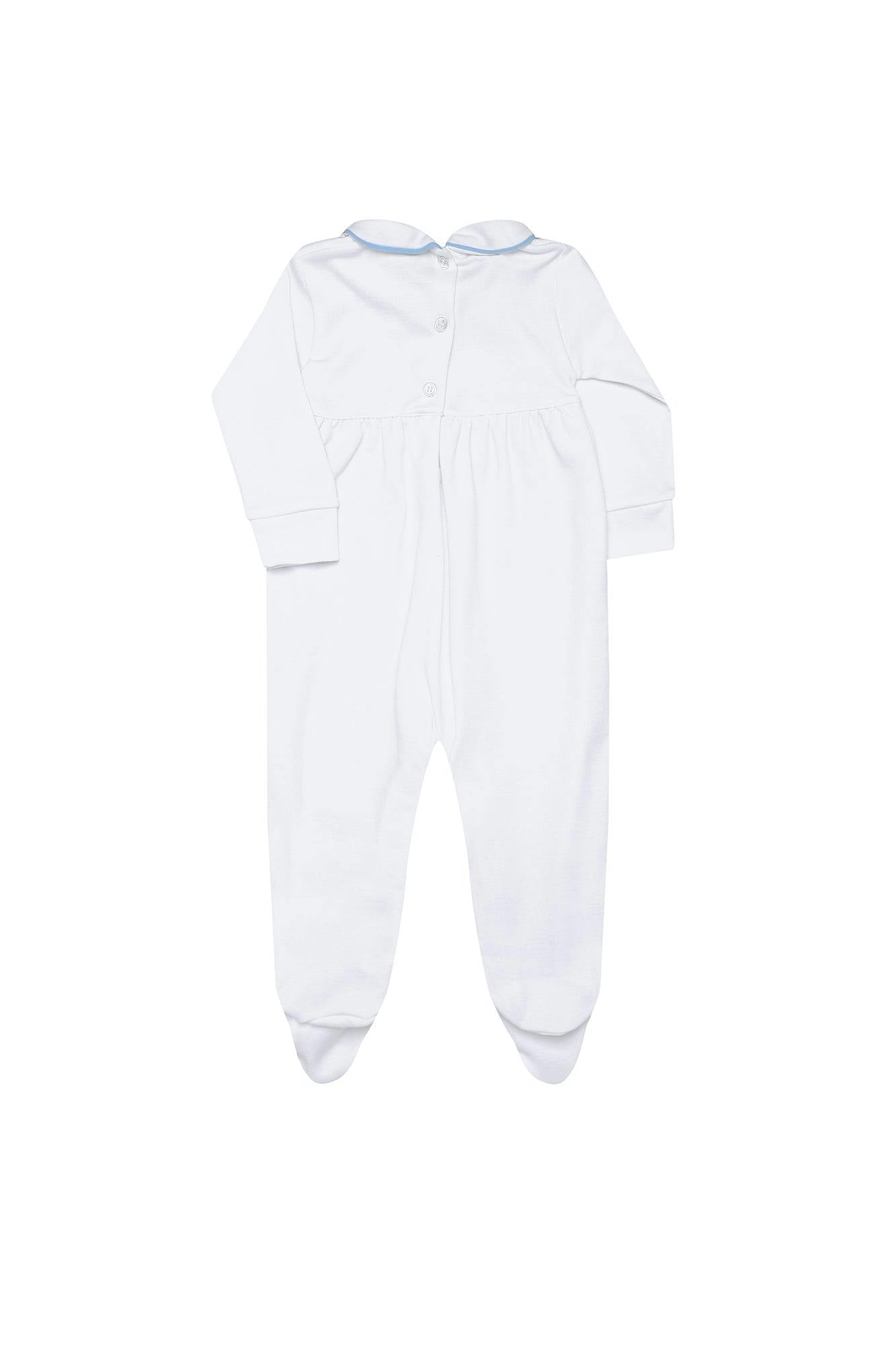 Nella Long Sleeve Smocked Footie