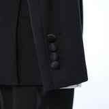 Black Moustache Shawl Lapel Tuxedo Set