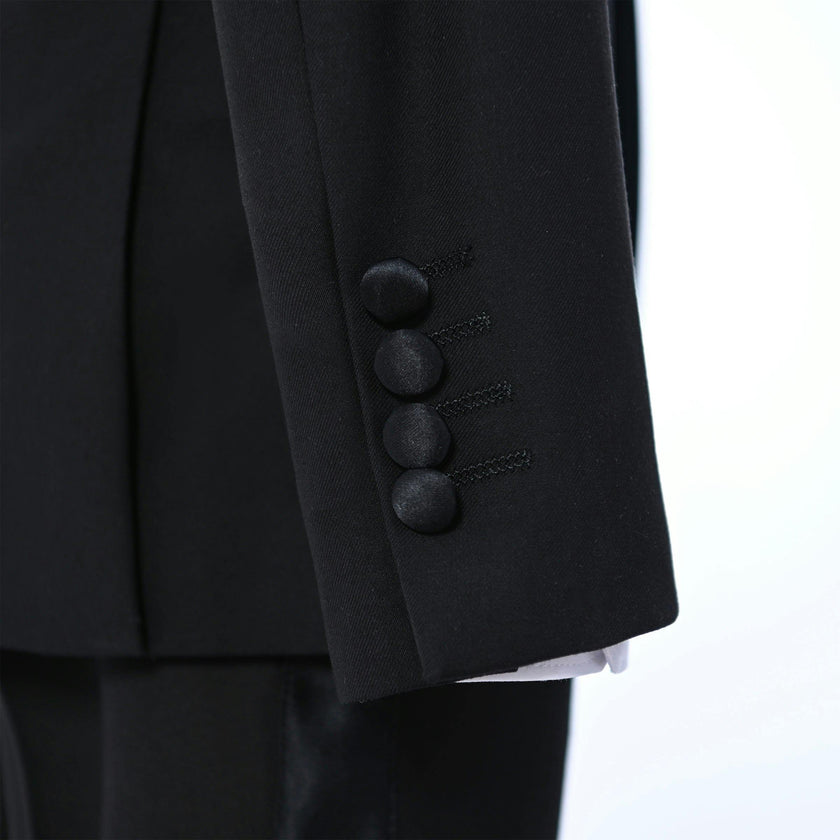 Black Moustache Shawl Lapel Tuxedo Set