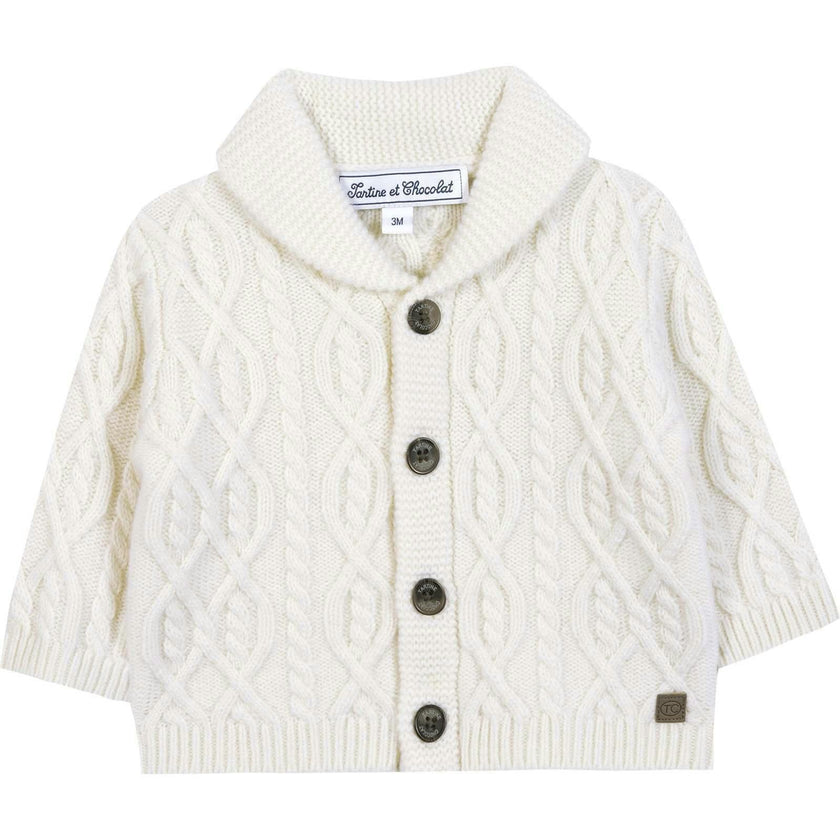 TARTINE ET CHOCOLAT WOOL SWEATER - NACRE