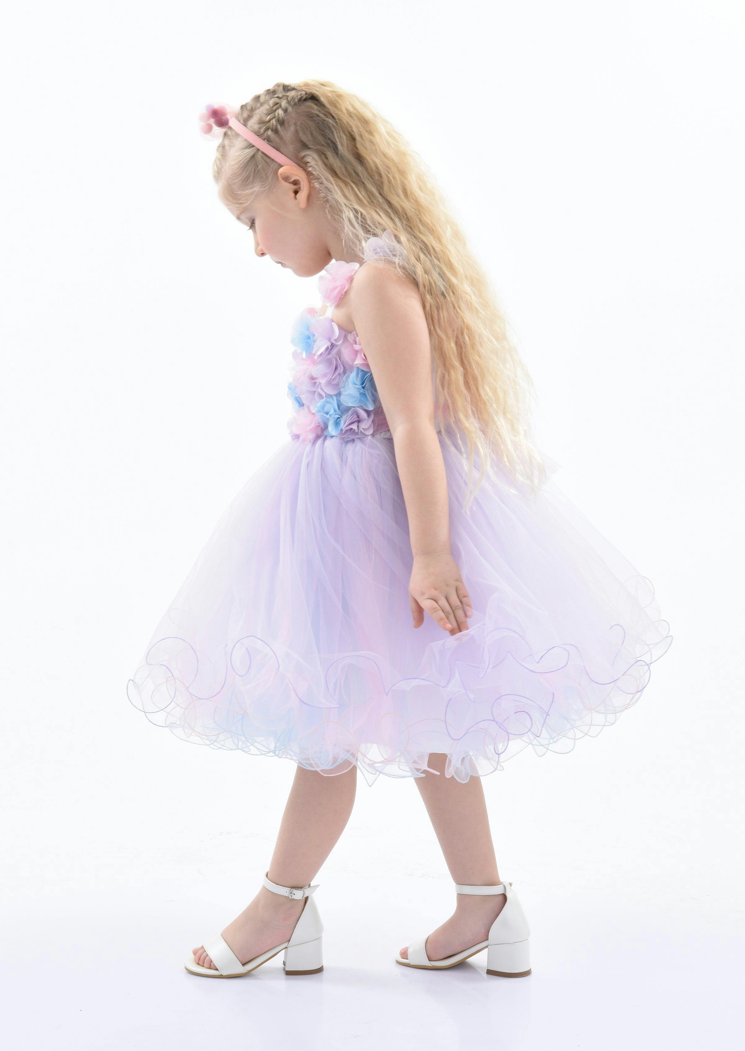 Lilac Rose Campanula Dress