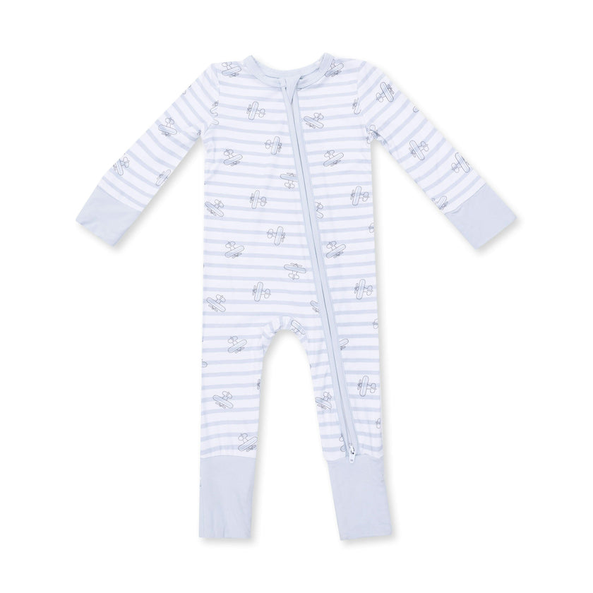 Airplane Stripe - Convertible Romper