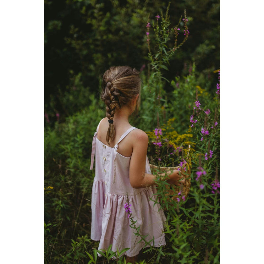 Hikari Pintuck Dress | Soft Pink