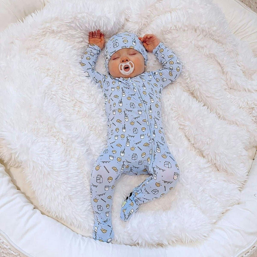 Milk & Cookies Original Bamboo Swaddle & Beanie Set
