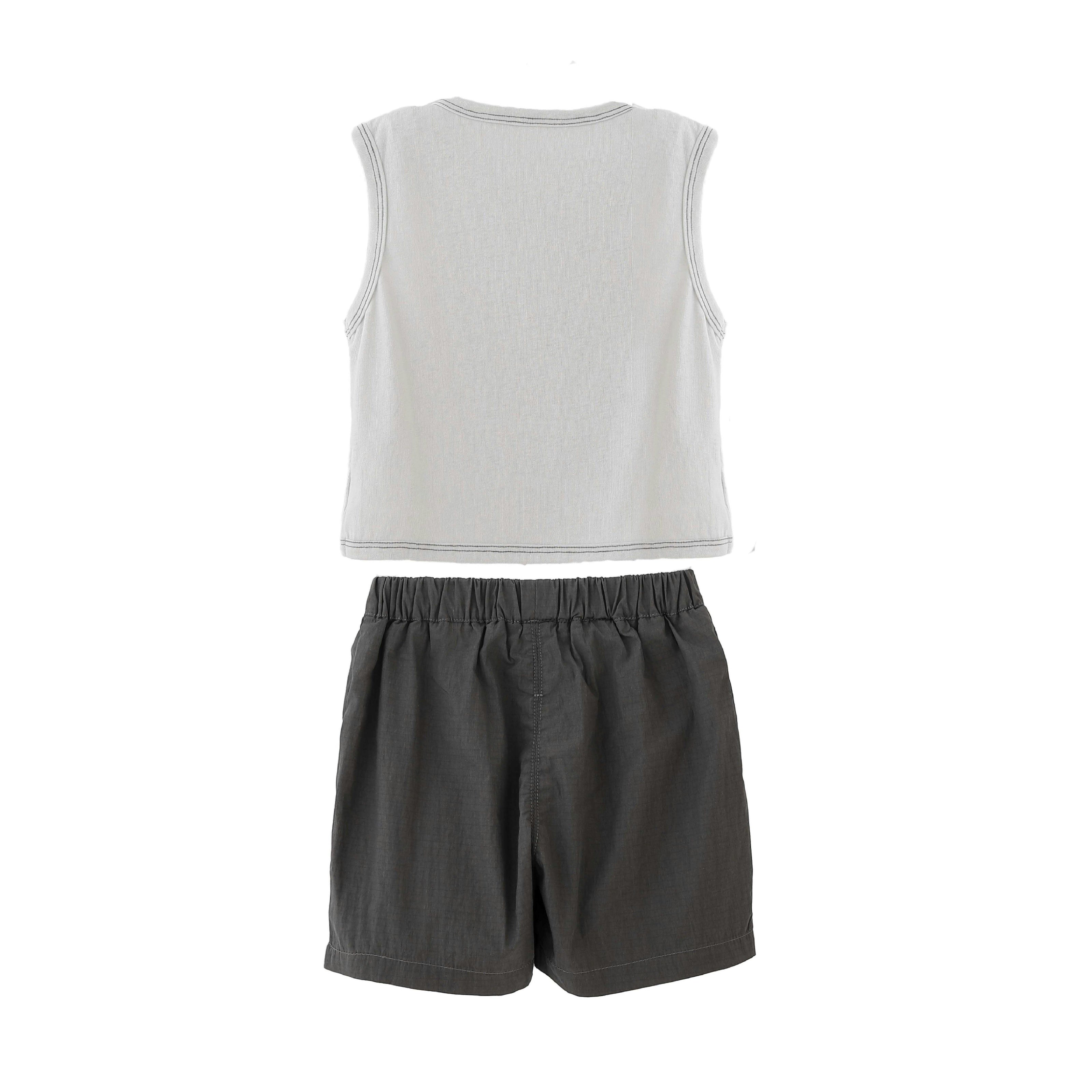 Brown Elephant Short Set