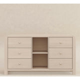 TipToe 6-Drawer Assembled Dresser With Cubbies In