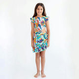 Girl's Mini Wrap Skirt - Paraiso Print