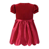Taffeta Scalloped Dress