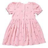 Girls Liliana Dress - Pink Velvet Bow