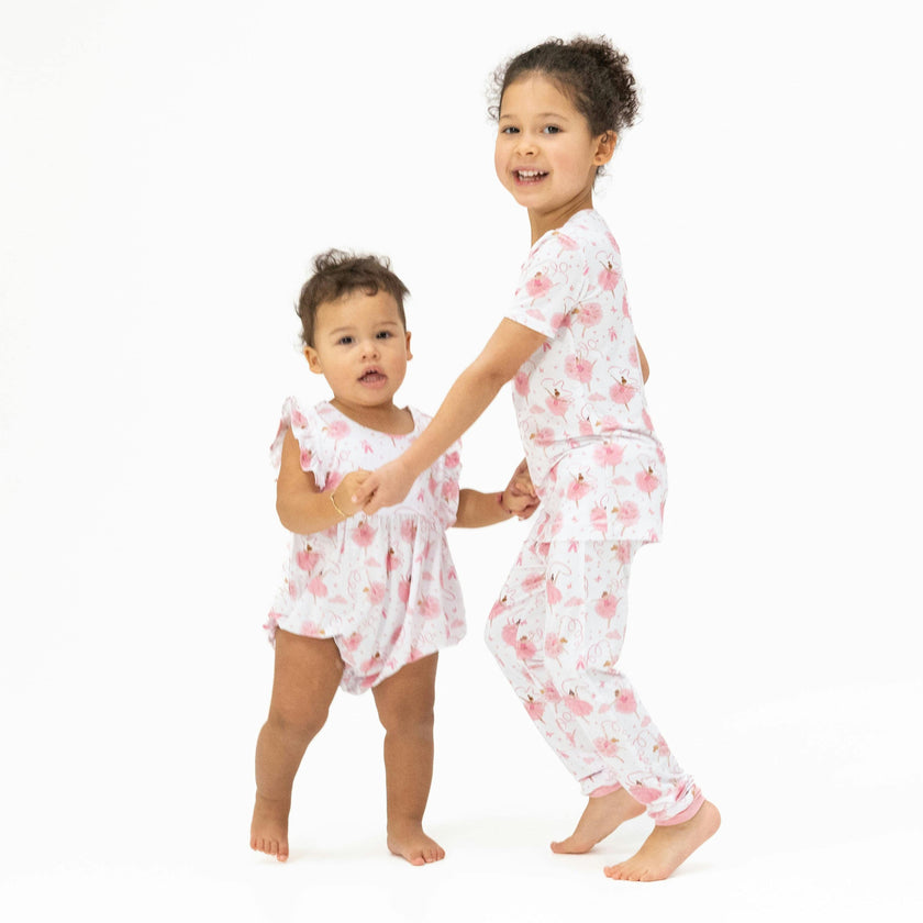 Ribbon Ballerinas - Ruffle Playsuit