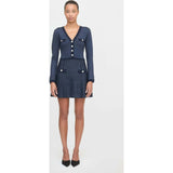 The Lana Dress - Navy Sequin
