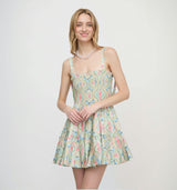 The Ribbon Charlotte Nap Dress - Sea Scroll