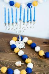Hanukkah Ball Felt Garland