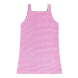 girls blush dot french terry button front dress