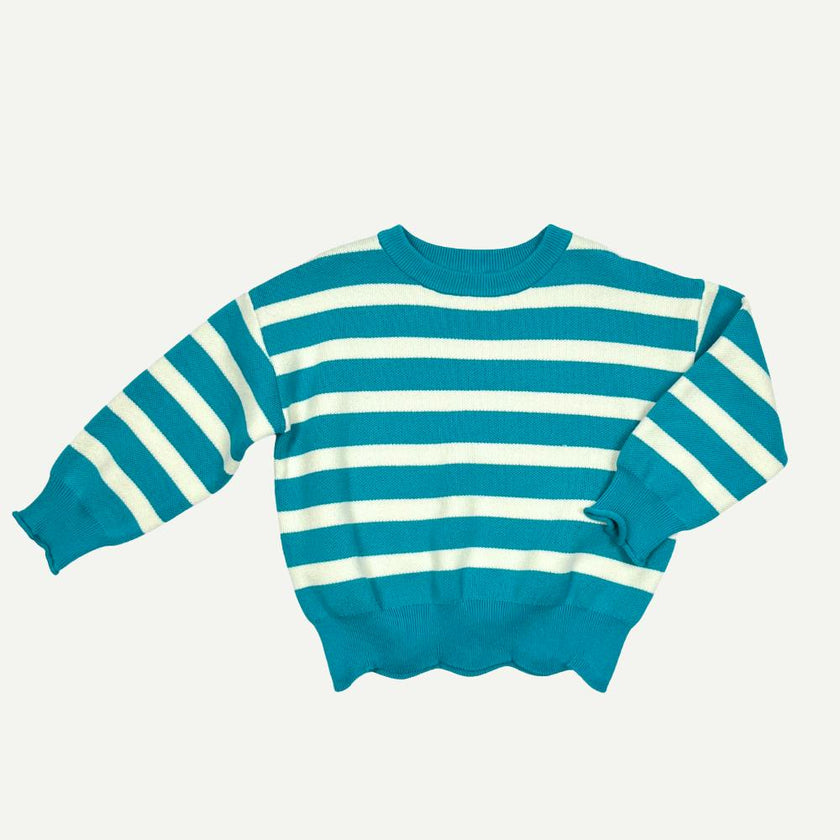 SCALLOP HEM SWEATER