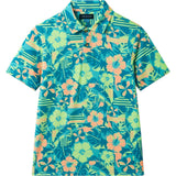 Big Kid Boys Short Sleeve Polo | Sunset Tropics