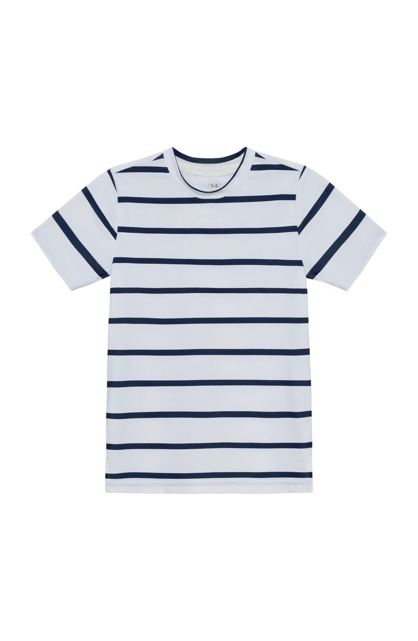 navy and white stripe practice shirt