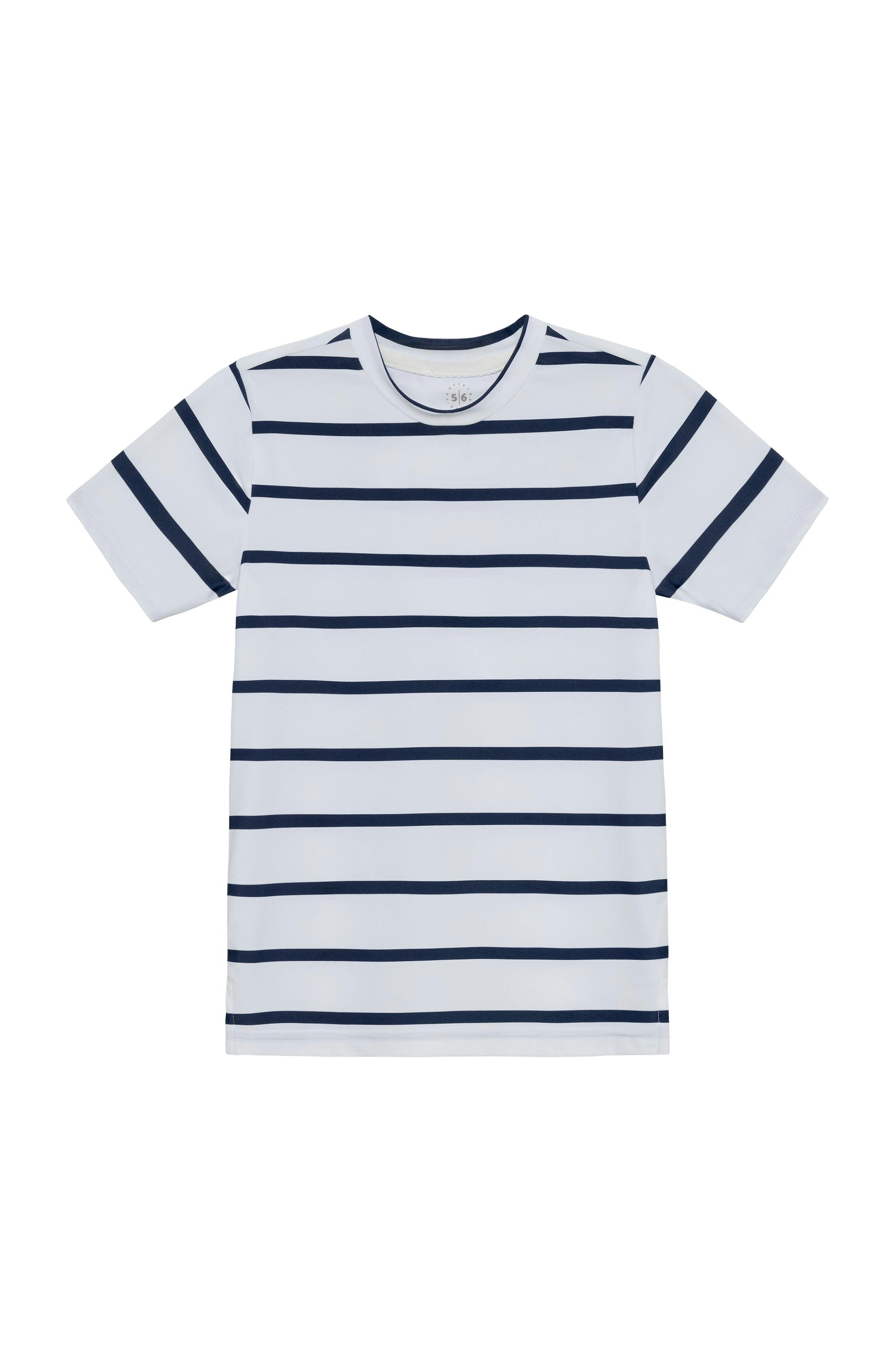 navy and white stripe practice shirt