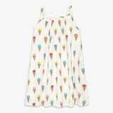 Kids cotton gauze tank dress in rainbow scoops