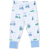 Vintage Golf Carts Blue - Short Sleeve Loungewear Set