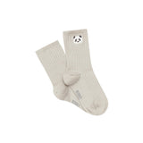Bell Socks | Panda | Silver Grey