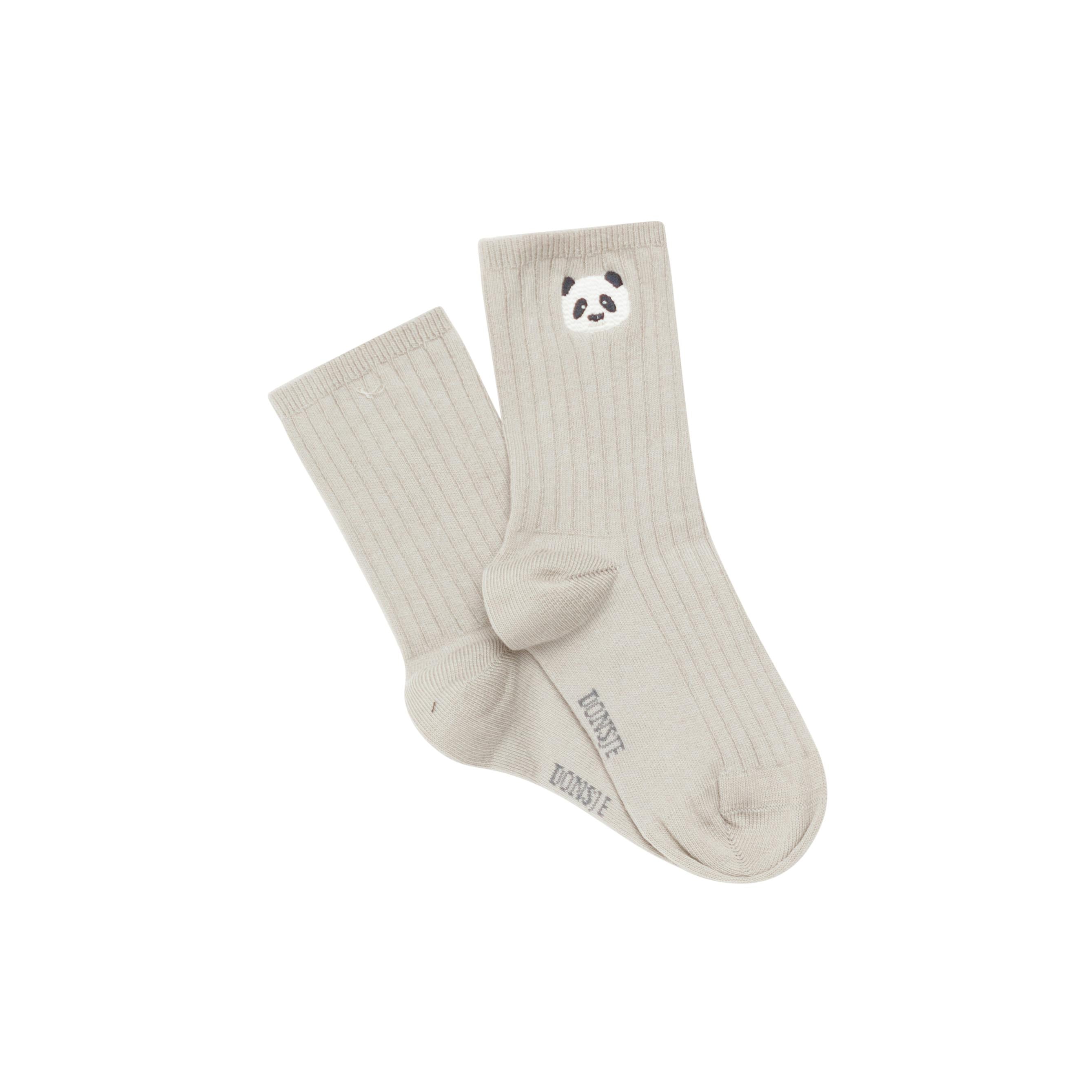 Bell Socks | Panda | Silver Grey