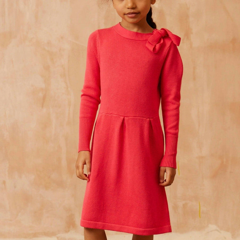 Bow Tie Dress | Raspberry