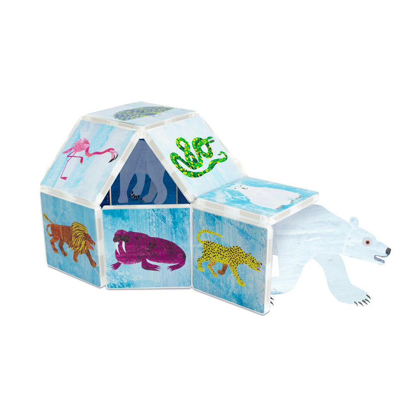 Eric Carle Polar Bear & Head to Toe Magnetic Tiles Combo Set