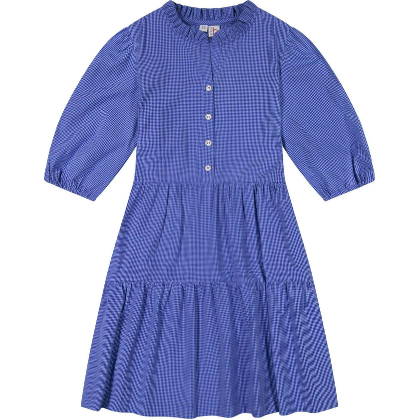 Heather Pop Over Dress, Blue