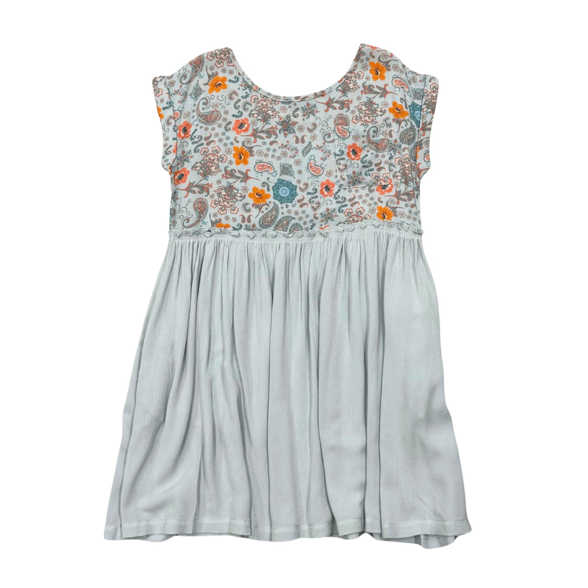 Girls Gauze Babydoll Dress in Beatrice Paisley Floral