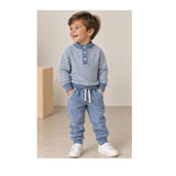 Striped Sweatsuit Set, Blue