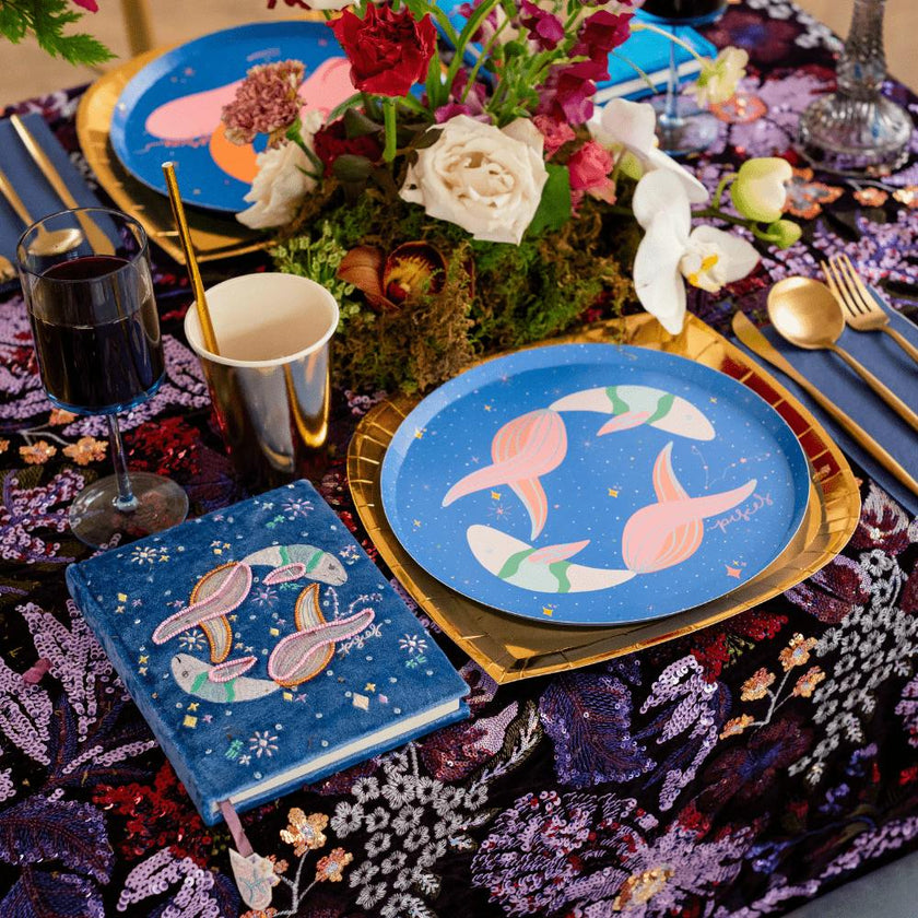 Zodiac Pisces Dinner Plates