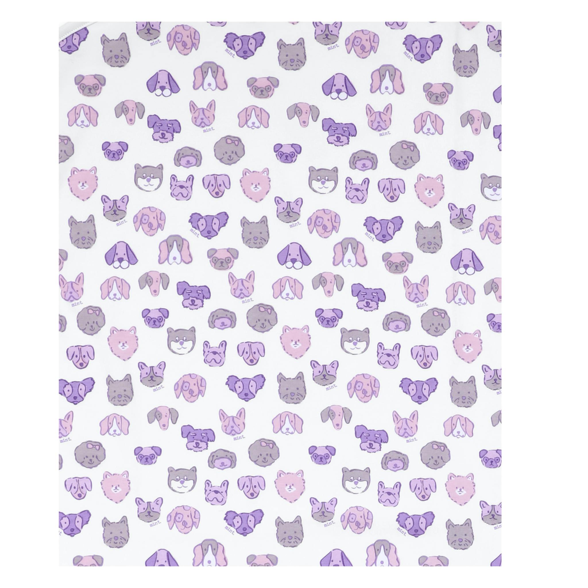Mini Woof Squad Lilac Two piece Kids Pajama