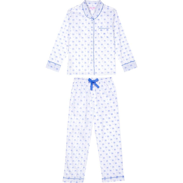 Women's Palm Tree Shirt & PJ Pant Set