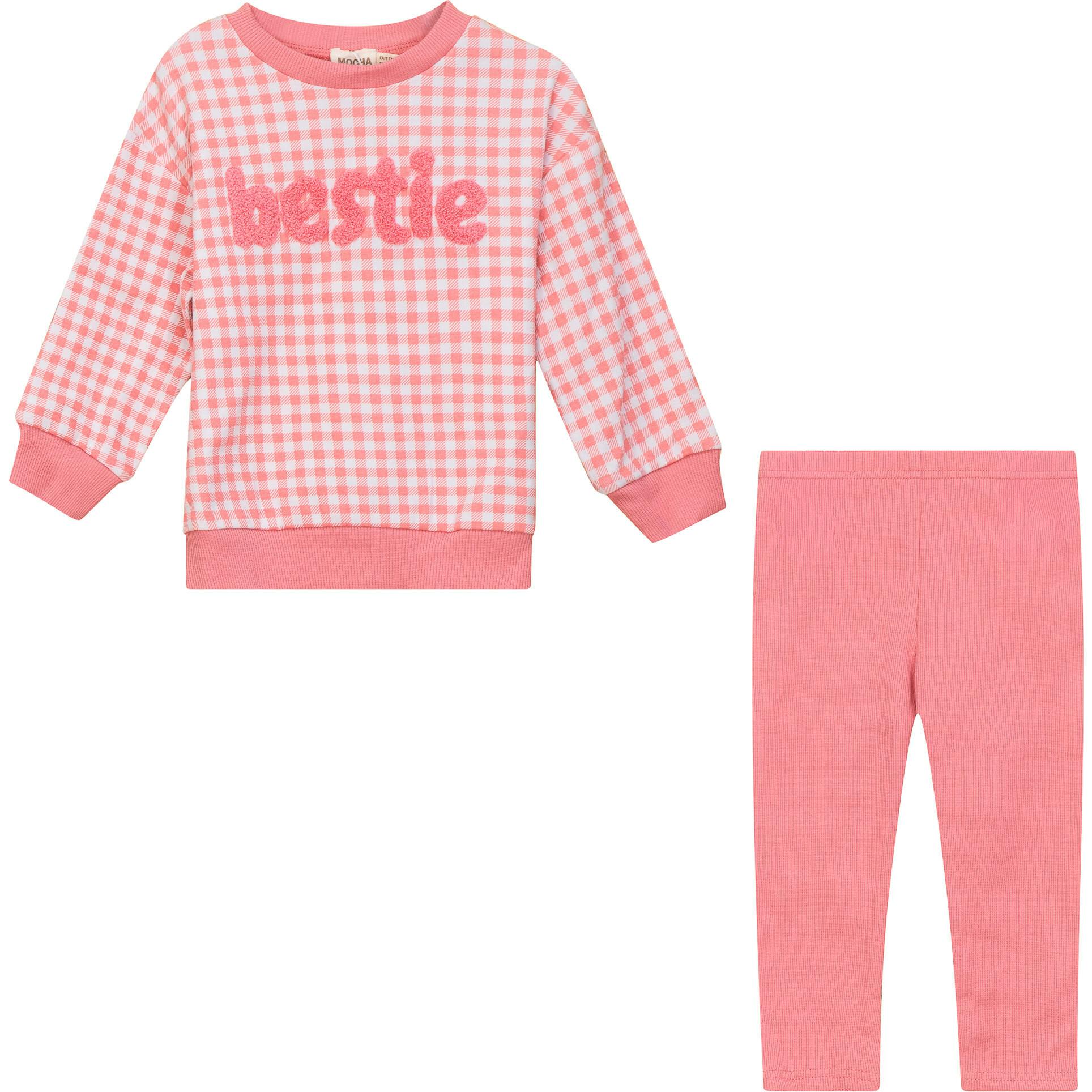 Checkered Mini Bestie 2Pc Set Blue/White